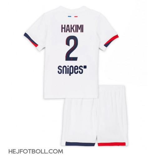 Paris Saint-Germain Achraf Hakimi #2 Bortadräkt Barn 2025-26 Kortärmad (+ Korta byxor)